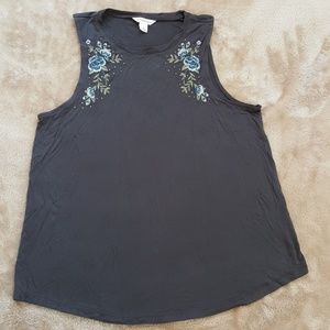 Aeropostale gray and blue tank top